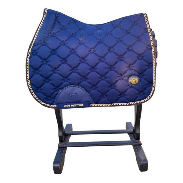 Royal Equestrian Jump Saddle Pad Royal Blue Full