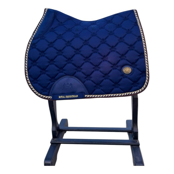 Royal Equestrian Jump Saddle Pad Royal Blue Full