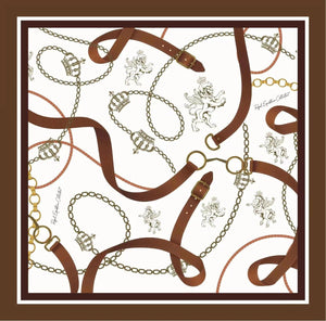 Royal Equestrian Chevalle Scarf Burgundy - Royal Equestrian