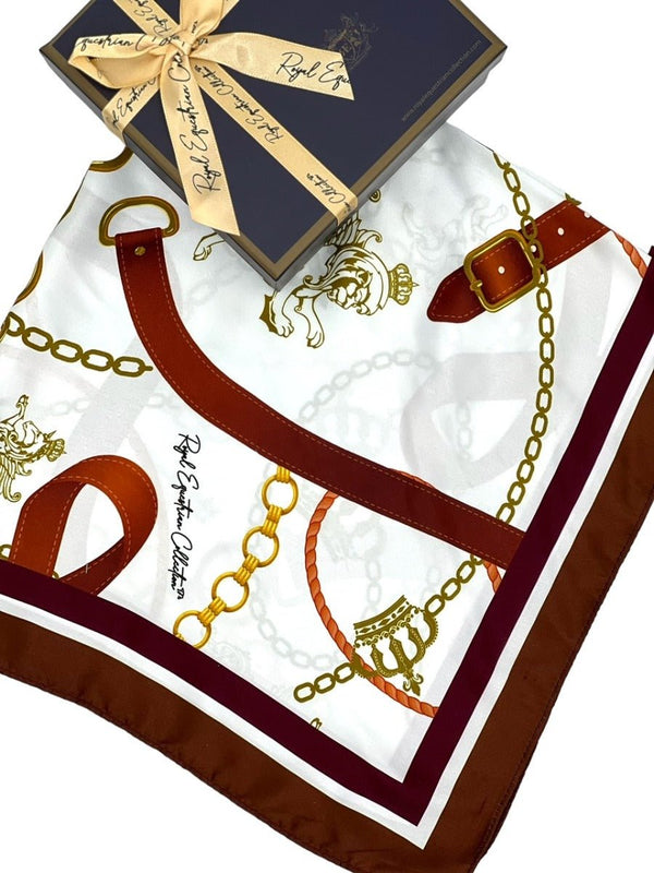 Royal Equestrian Chevalle Scarf Burgundy - Royal Equestrian