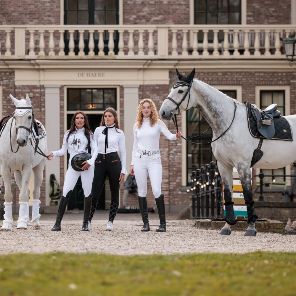 Koszula pokazowa Royal Equestrian Couture ze wstążką
