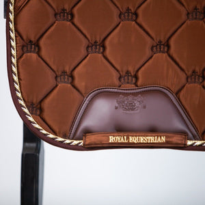 Royal Equestrian Dressage Saddle Pad Copper Full - Royal Equestrian