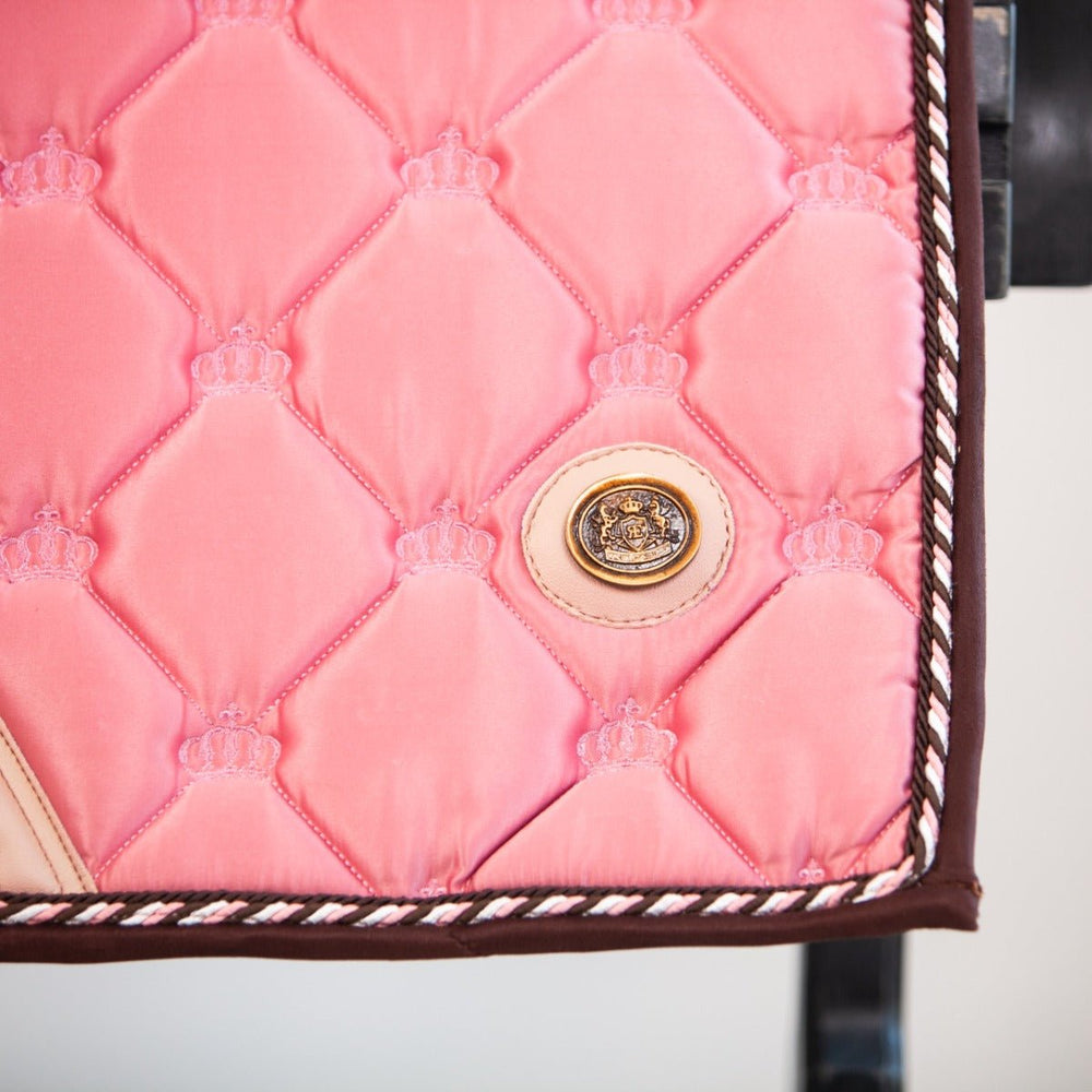 Royal Equestrian Tapis de selle de dressage rose complet - Royal Equestrian