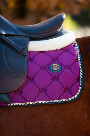 Royal Equestrian Dressurschabracke Lila Marine Voll - Royal Equestrian