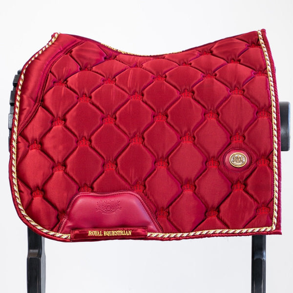 Royal Equestrian Dressage Saddle Pad Red Full - Royal Equestrian