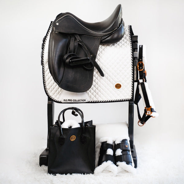 Tapis de selle de dressage Royal Equestrian White Gold Pro Full - Royal Equestrian