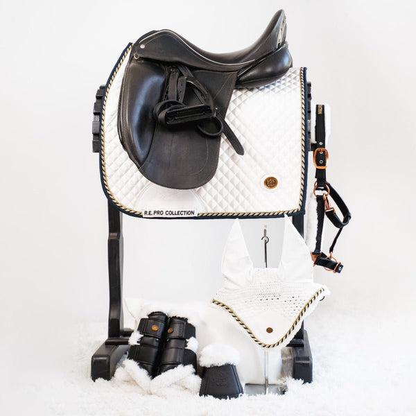 Tapis de selle de dressage Royal Equestrian White Gold Pro Full - Royal Equestrian