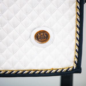 Tapis de selle de dressage Royal Equestrian White Gold Pro Full - Royal Equestrian