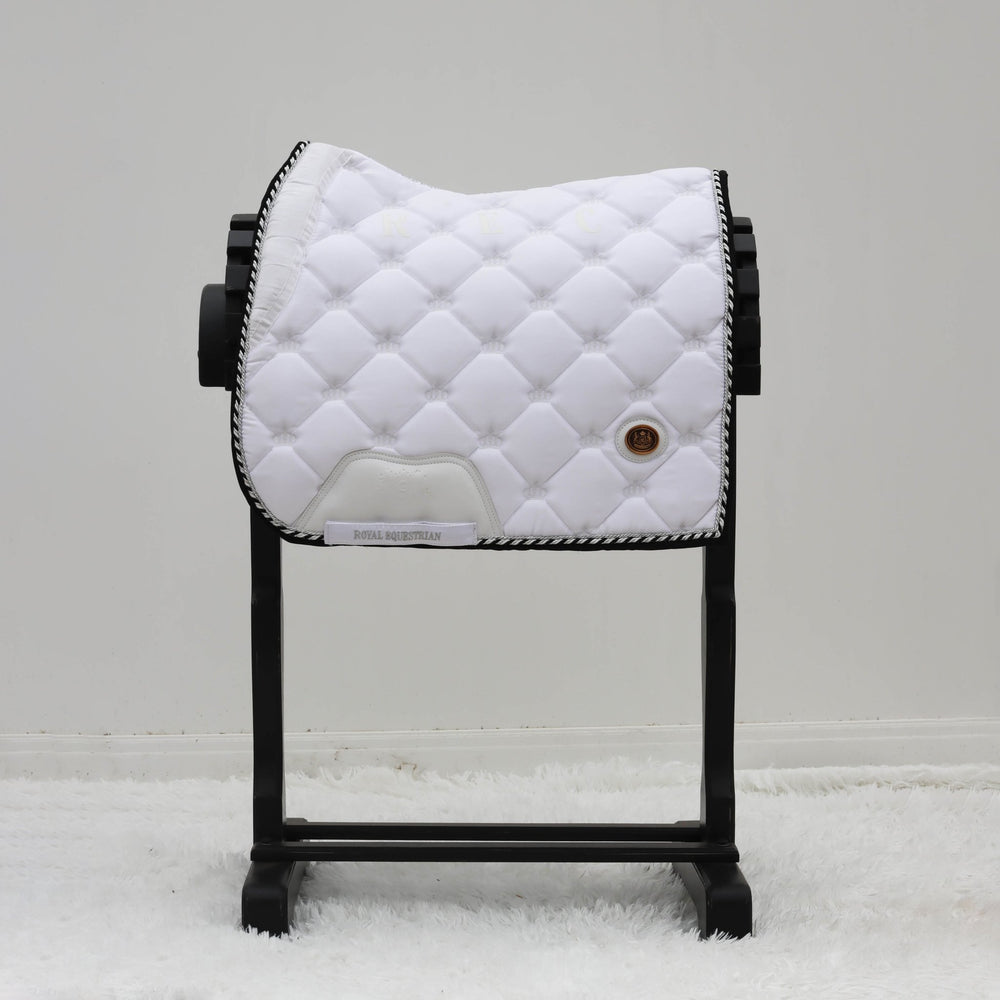 Royal Equestrian Czaprak pod siodło ujeżdżeniowe White Silver Full - Royal Equestrian