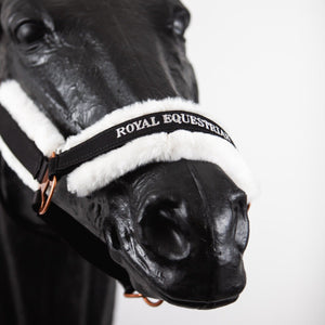 Royal Equestrian Fellhalfter Schwarz Silber Voll - Royal Equestrian
