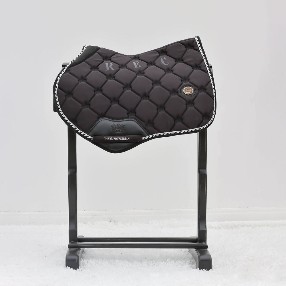 Royal Equestrian Czaprak pod siodło skokowe Black Silver Full - Royal Equestrian