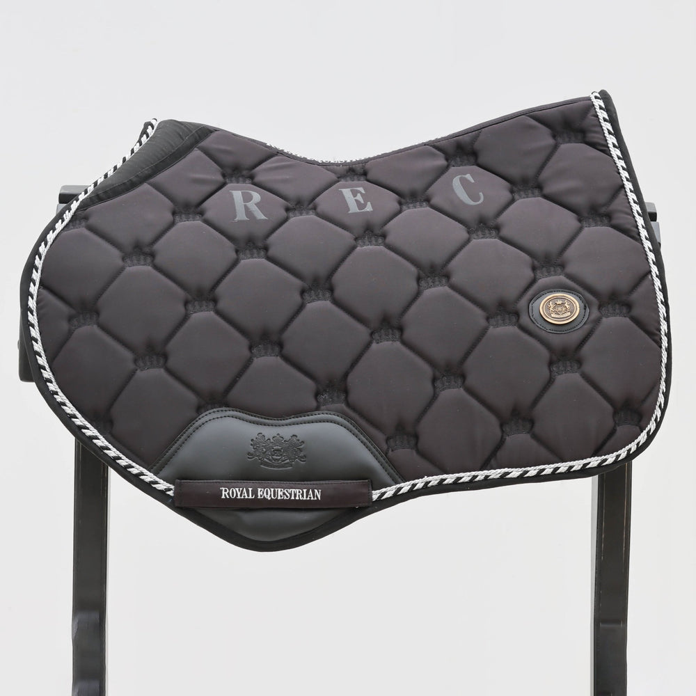 Royal Equestrian Czaprak pod siodło skokowe Black Silver Full - Royal Equestrian