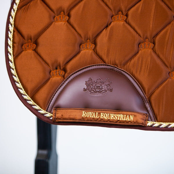 Royal Equestrian Jump Saddle Pad Copper Full - Royal Equestrian