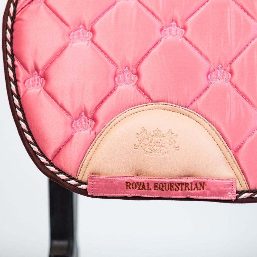 Royal Equestrian Tapis de selle de saut d'obstacles rose complet - Royal Equestrian