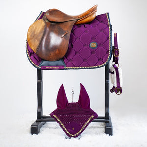 Royal Equestrian Spring Zadeldek Paars Marine Vol - Royal Equestrian