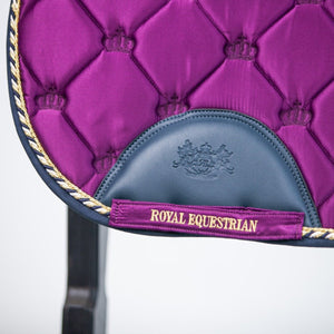Royal Equestrian Spring Zadeldek Paars Marine Vol - Royal Equestrian