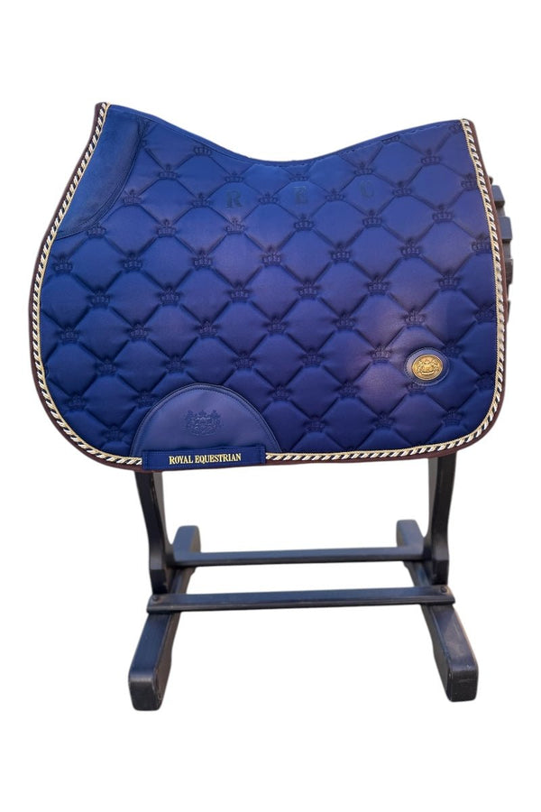 Royal Equestrian Jump Saddle Pad Royal Blue Full - Royal Equestrian