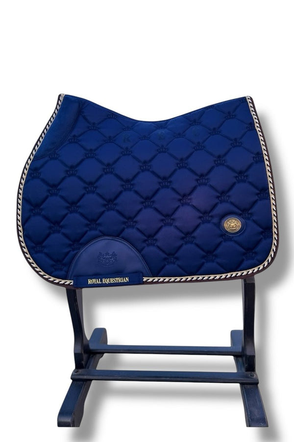 Royal Equestrian Jump Saddle Pad Royal Blue Full - Royal Equestrian