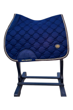 Royal Equestrian Jump Saddle Pad Royal Blue Full - Royal Equestrian