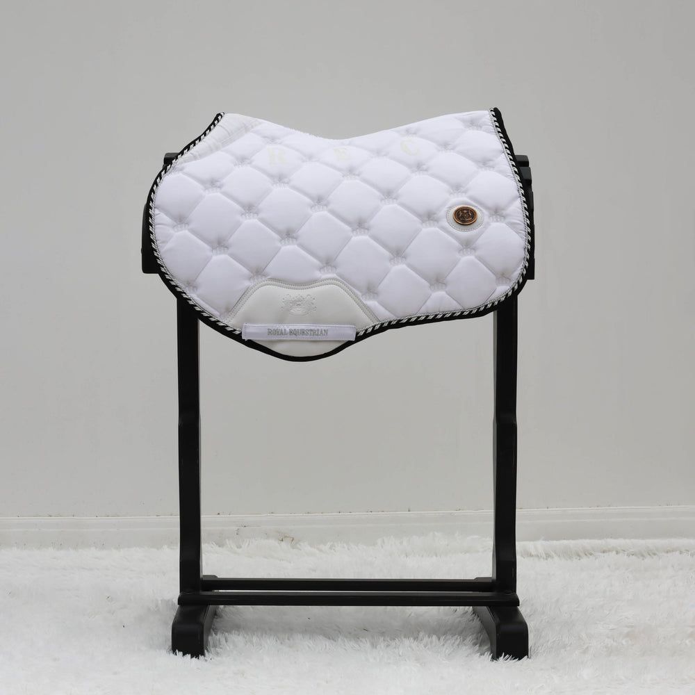 Royal Equestrian Czaprak pod siodło skokowe White Silver Full - Royal Equestrian