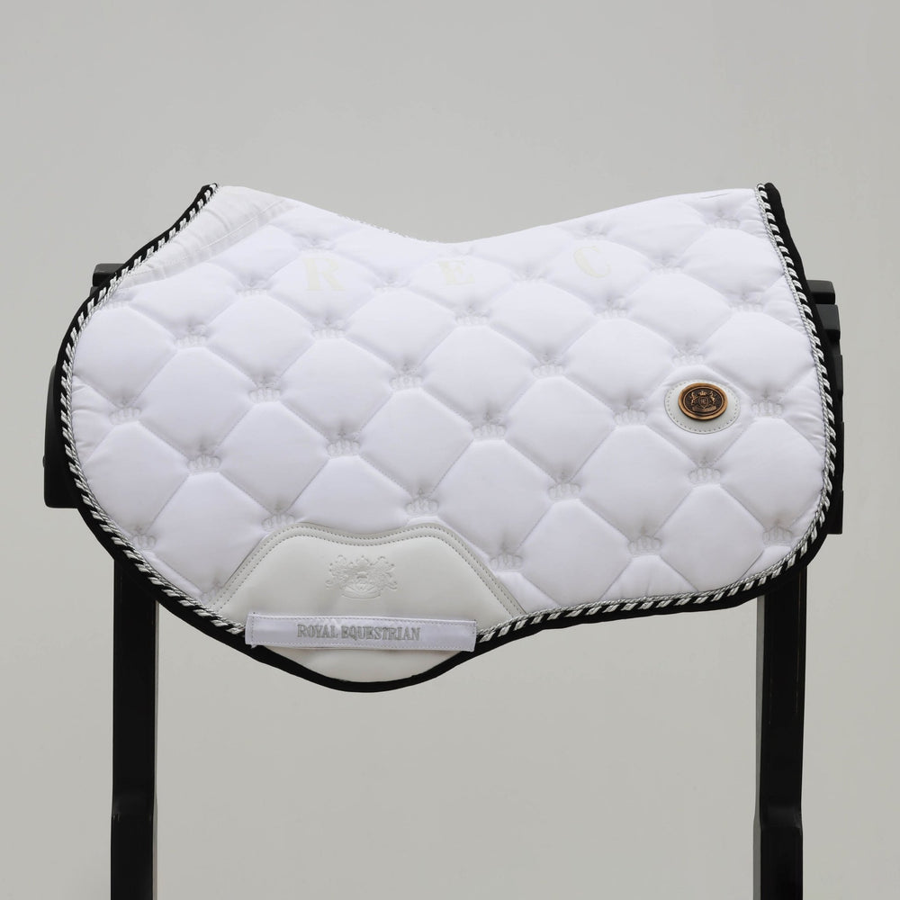 Royal Equestrian Czaprak pod siodło skokowe White Silver Full - Royal Equestrian