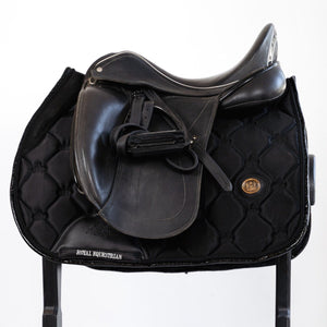 Royal Equestrian Jump Show Saddle Pad Black Crystal Full - Royal Equestrian