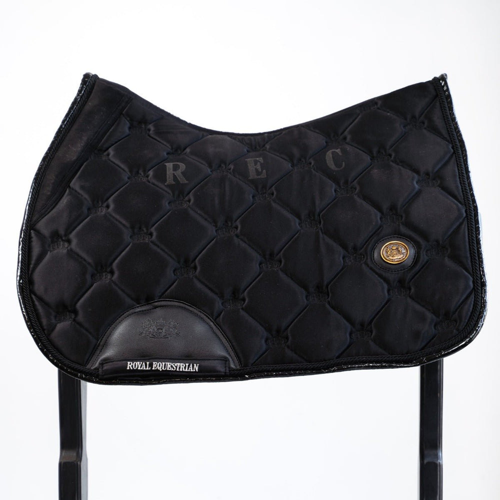 Royal Equestrian Jump Show Schabracke Schwarz Kristall Voll - Royal Equestrian