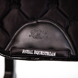 Royal Equestrian Jump Show Saddle Pad Black Crystal Full - Royal Equestrian