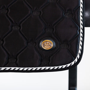 Royal Equestrian Jump Show Schabracke Schwarz Silber Voll - Royal Equestrian