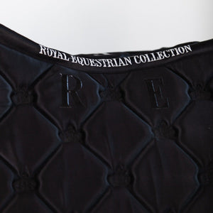 Royal Equestrian Jump Show Schabracke Schwarz Silber Voll - Royal Equestrian