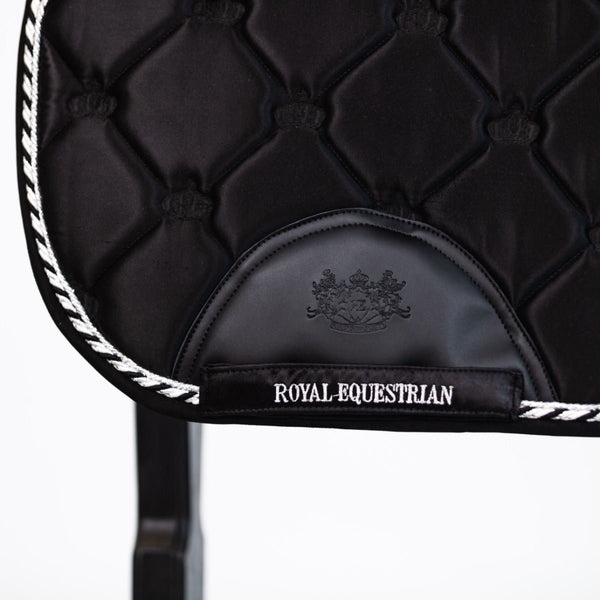 Royal Equestrian Jump Show Schabracke Schwarz Silber Voll - Royal Equestrian