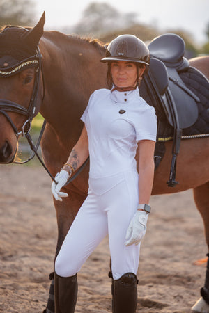 Royal Equestrian La Performance Cleopatra Riding Bodysuit – White - Royal Equestrian