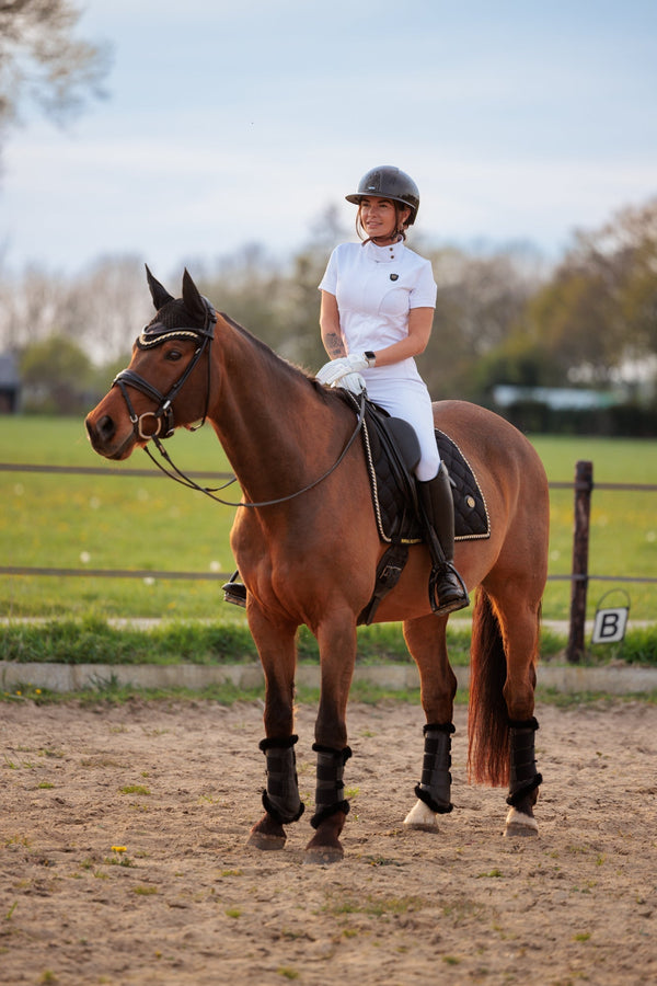 Royal Equestrian La Performance Cleopatra Riding Bodysuit – White - Royal Equestrian
