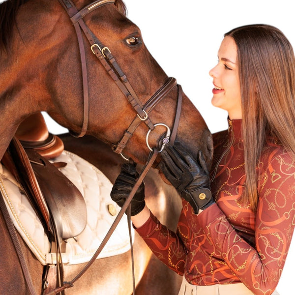 Royal Equestrian Leather Riding Gloves - Royal Equestrian