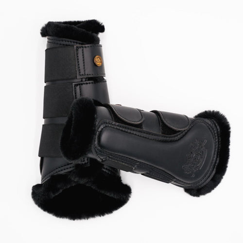 Royal Equestrian Lined Brushing Boots Black - Royal Equestrian