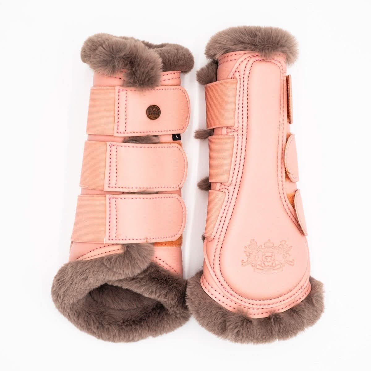 Lined Brushing Boots Pink Royal Equestrian
