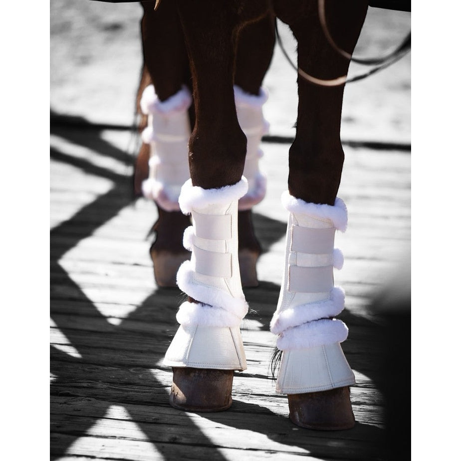 Royal Equestrian Lined Brushing Boots White