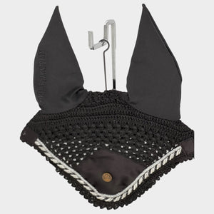 Royal Equestrian Premium Nauszniki Black Silver Full - Royal Equestrian