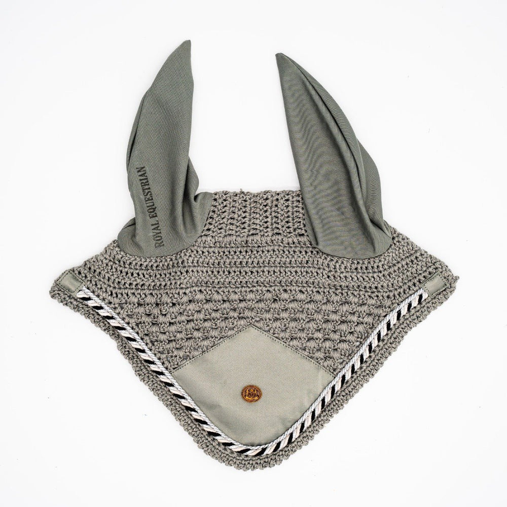 Royal Equestrian Premium Ear Bonnet Silver Full - Royal Equestrian