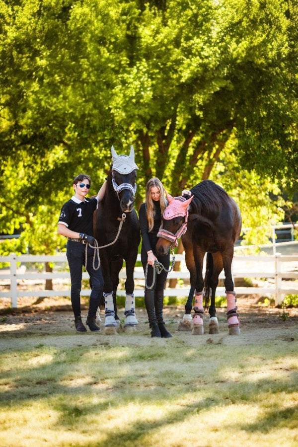 Royal Equestrian Premium Nauszniki Silver Full - Royal Equestrian