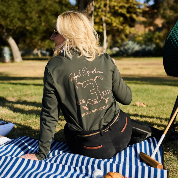 Royal Equestrian Classic Polo træningsskjorte grøn