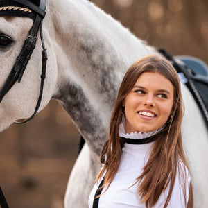 Royal Equestrian Couture Show-skjorte med bånd