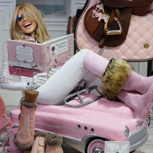 Royal Equestrian knæbukser med kompression Cecile White