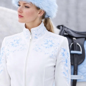 Royal Equestrian ridejakke Princess of the North med blonder, isblå