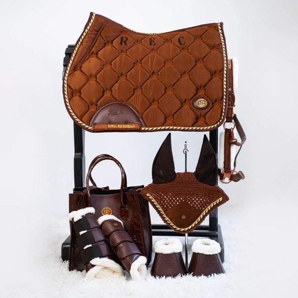 Royal Equestrian Spring-saddelunderlag Kobber Full