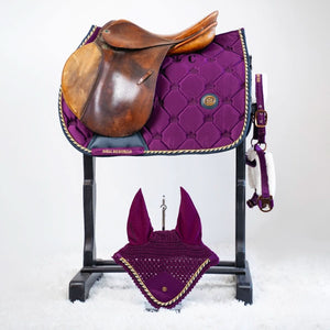 Royal Equestrian Spring-saddelunderlag Lilla Navy Full