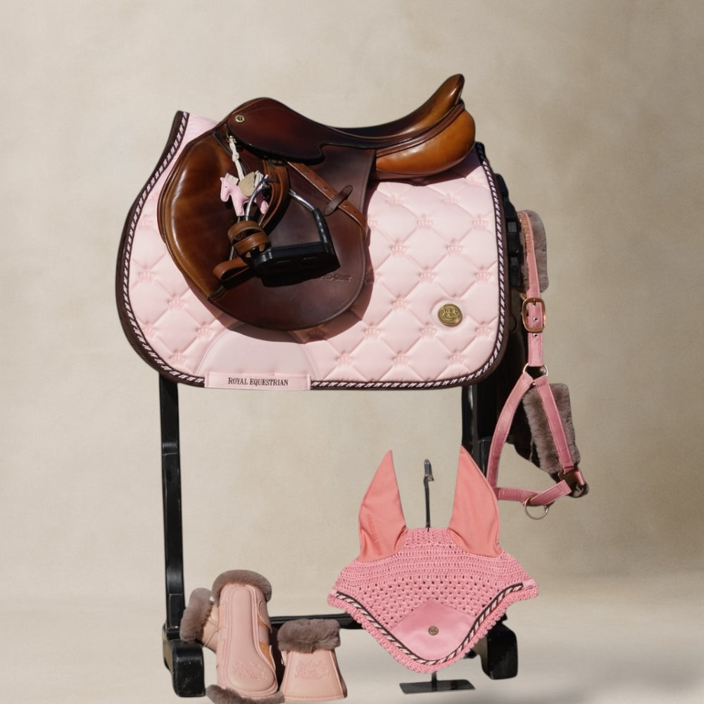 Royal Equestrian sadelunderlag Jump Pink