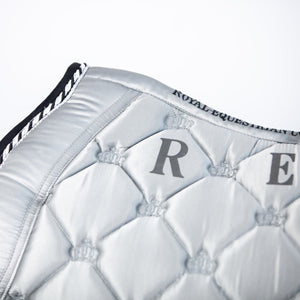 Royal Equestrian Dressurschabracke Silber Voll