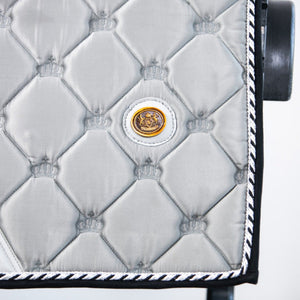 Royal Equestrian Dressurschabracke Silber Voll