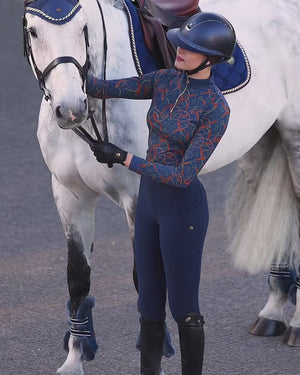 Königliche Reitsattelunterlage Jump Royal Blue